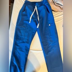 Royal Blue FIGS High Waist Yola Skinny Scrub Pants XS regular